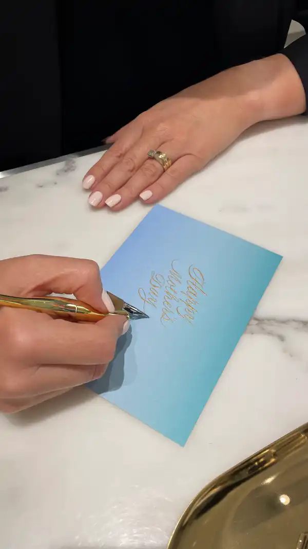 02 Tiffany & Co Pacific Fair Mother's Day calligraphy