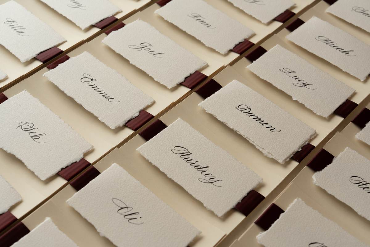 Calligraphy place card 1