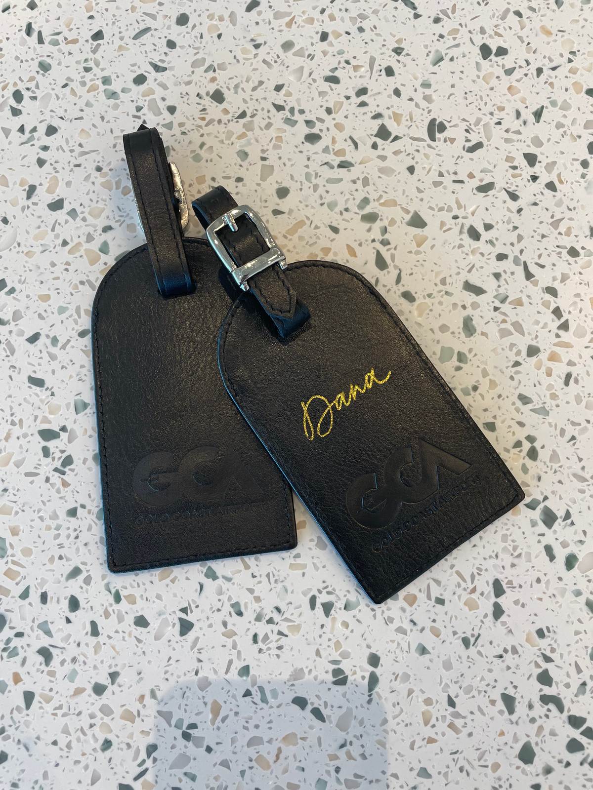 Luggage tags for Gold Coast Airport new terminal opening lunch