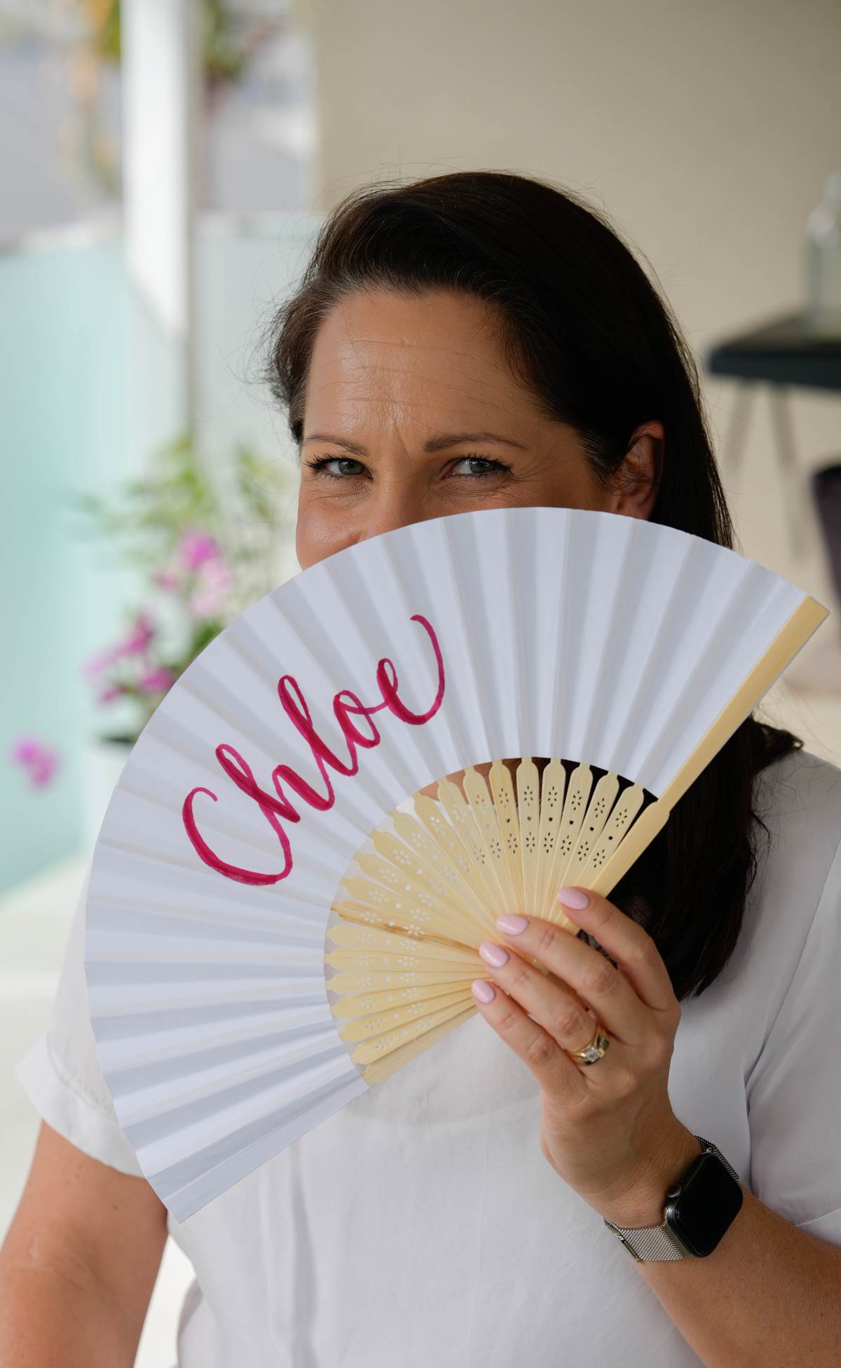 Personalised paper fans