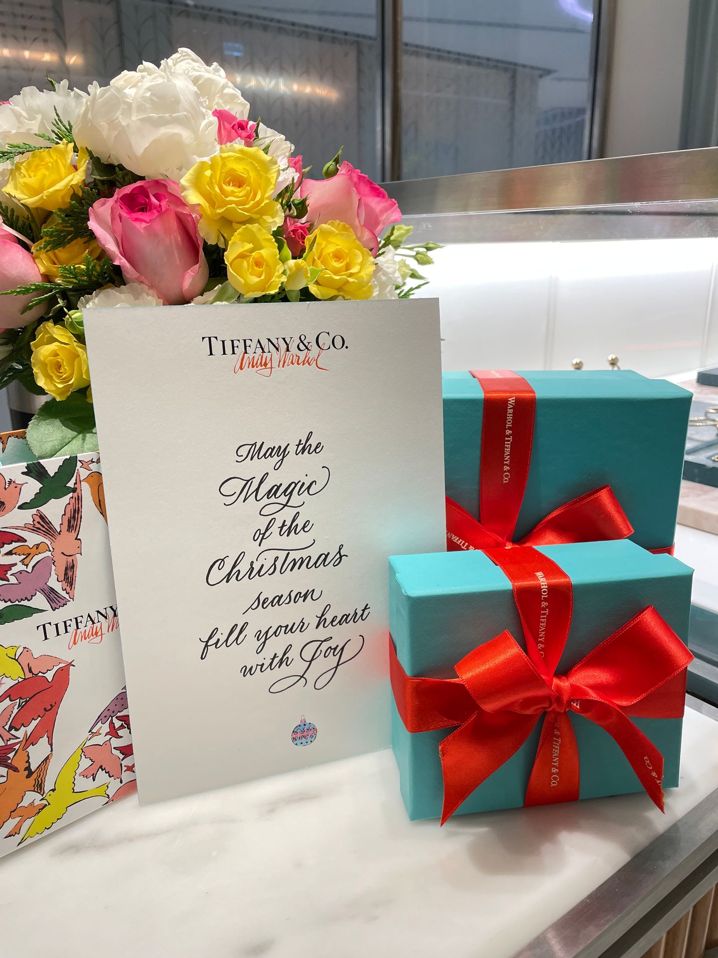 Tiffany & Co Pacific Fair Christmas calligraphy